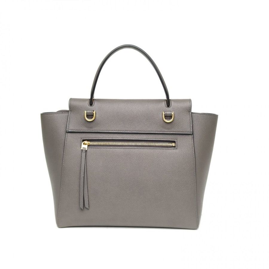 CELINE Belt鯰魚包Micro24深灰牛皮肩背包-2