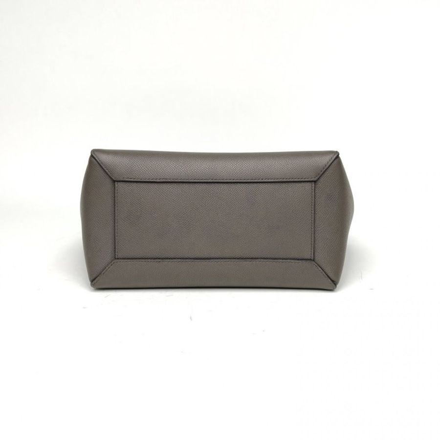 CELINE Belt鯰魚包Micro24深灰牛皮肩背包-4