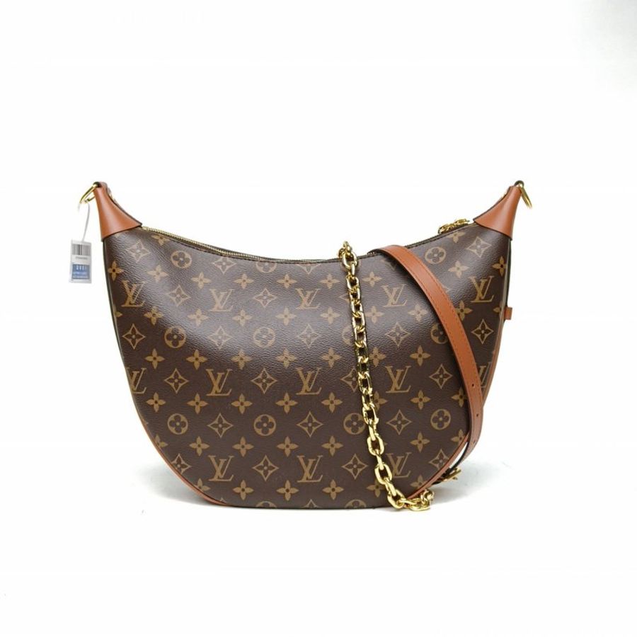 LOUIS VUITTON LoopHobo大豌豆月亮包老花PVC晶片肩背包-0