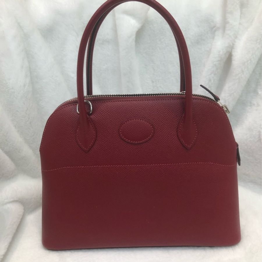 Hermes Bolide 27 紅色銀扣 X Stamp XC372-0