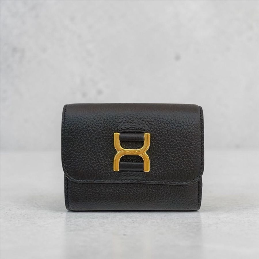 莉亞精品♡Chloe經典小牛皮三折短夾-0