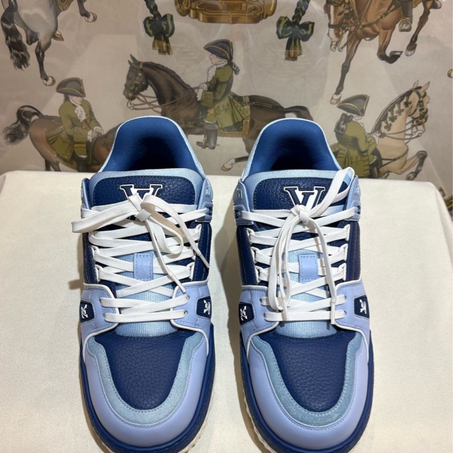 LV Trainer 漸變藍 胖丁 尺碼8.5/42.5碼 98新-1