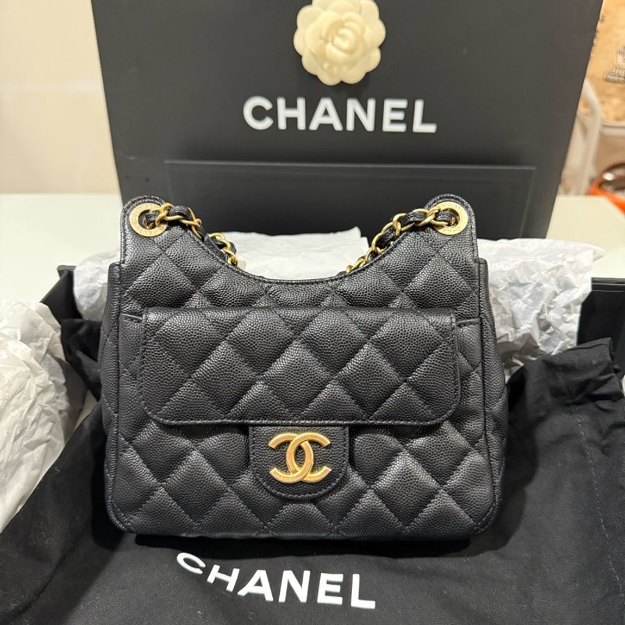 CHANEL 天貓精靈 荔枝皮 HOBO-0