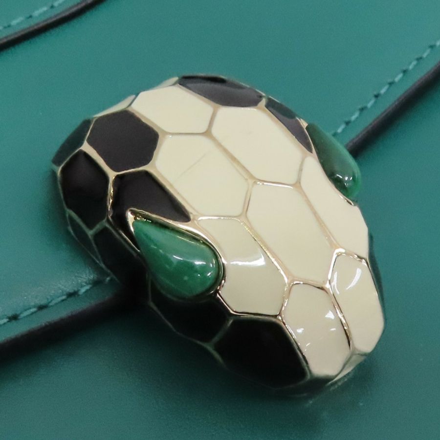 綠色牛皮 Serpenti Forever 兩用包 39781【BVLGARI 寶格麗】 39781-7