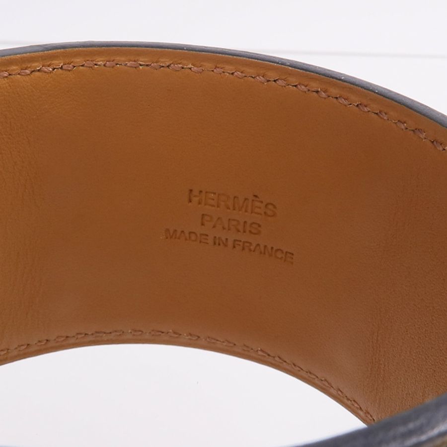 HERMES Box Calf皮革Collier de Chein Bracelet手帶-6