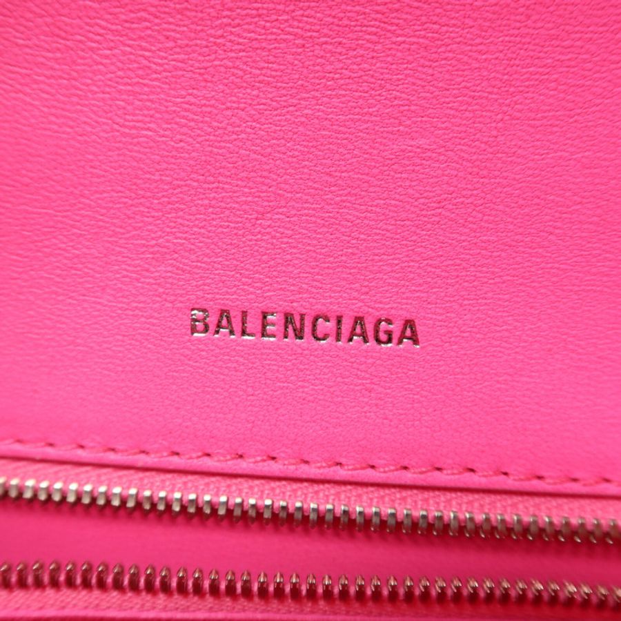 BALENCIAGA 牛皮皮革Hourglass HandBag Small手挽肩背兩用袋-5