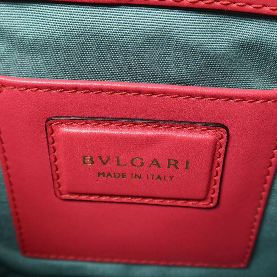BVLGARI 牛皮皮革Shoulder Bag鏈帶肩背袋-5