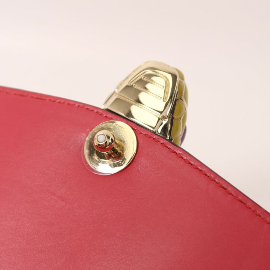 BVLGARI 牛皮皮革Shoulder Bag鏈帶肩背袋-9