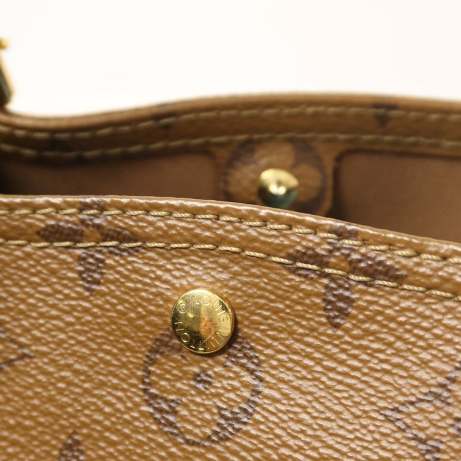LOUIS VUITTON Monogram Reverse Atlantis BB鏈帶手挽肩背兩用袋-7