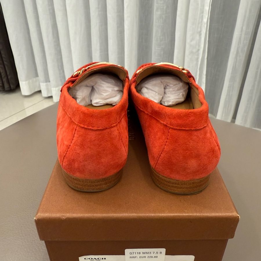 Coach Kimmie Loafer 蔻馳 麂皮樂福鞋 7.5號-3