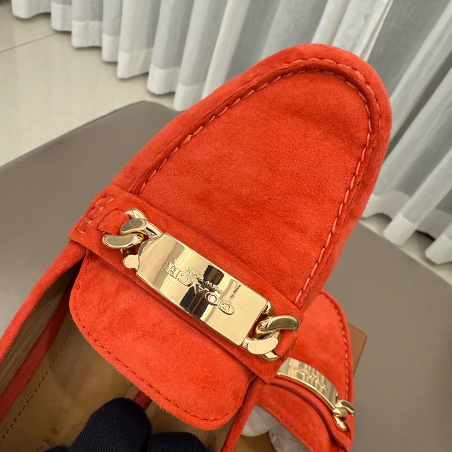 Coach Kimmie Loafer 蔻馳 麂皮樂福鞋 7.5號-5