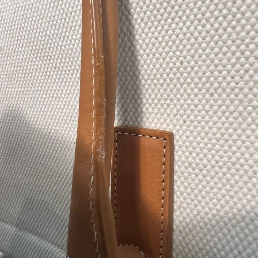 【近全新正品】Celine Cabas Tote 帆布托特包-大號(附保卡、訂製內袋與雙風格絲巾)-25