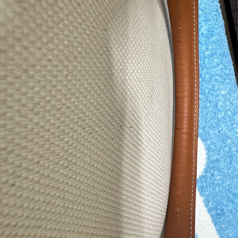 【近全新正品】Celine Cabas Tote 帆布托特包-大號(附保卡、訂製內袋與雙風格絲巾)-27