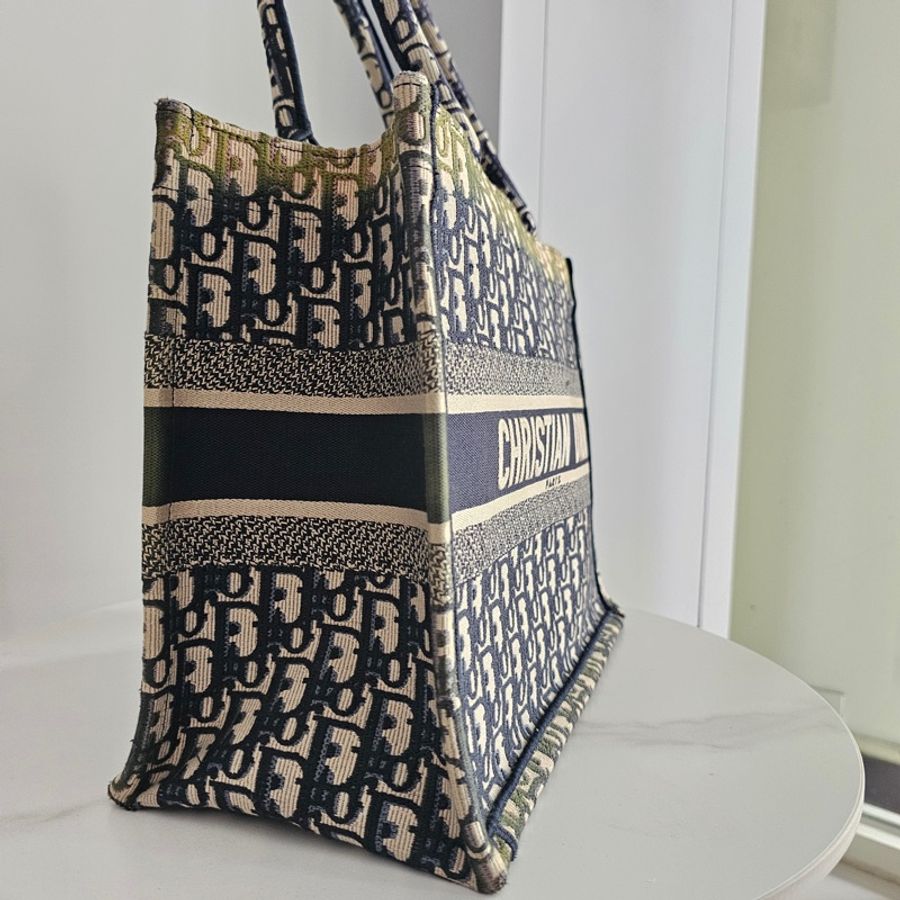 Dior book tote藍 中號-1