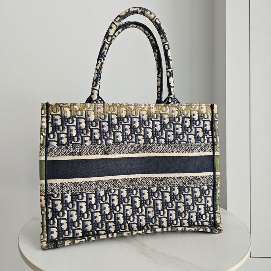 Dior book tote藍 中號-2