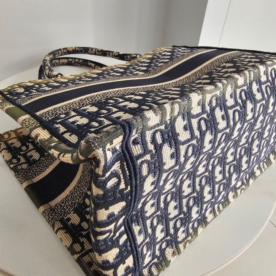 Dior book tote藍 中號-8