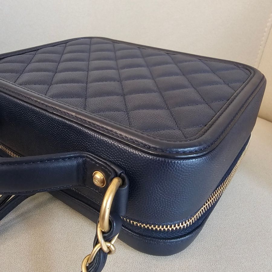 Chanel vanity21 藍色荔枝-9