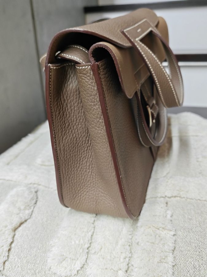 Hermes Halzan愛馬仕大象灰31有購證-54