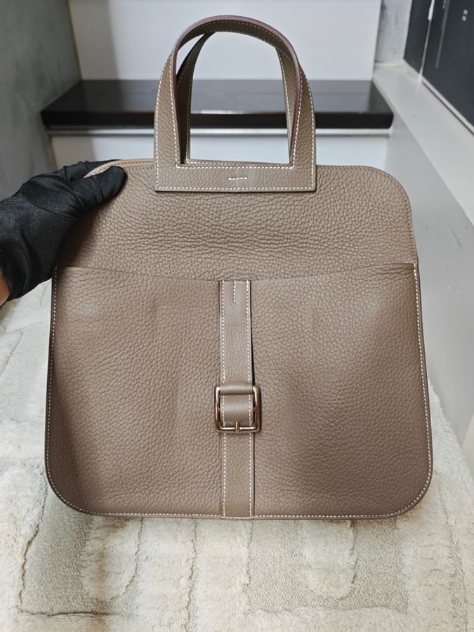 Hermes Halzan愛馬仕大象灰31有購證-59