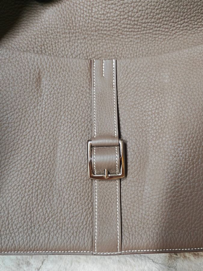 Hermes Halzan愛馬仕大象灰31有購證-70