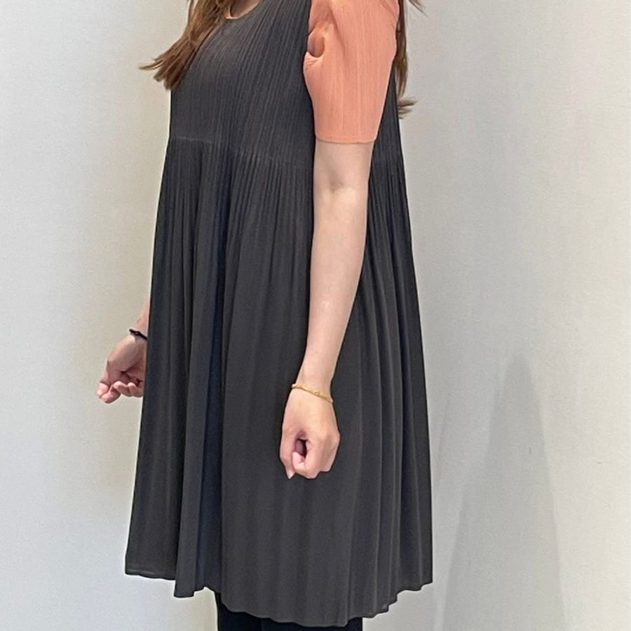▪️富貴選物FUGUEI▪️PP 三宅一生 精典必入 岩灰色 泡芙短洋裝 連衣裙-9