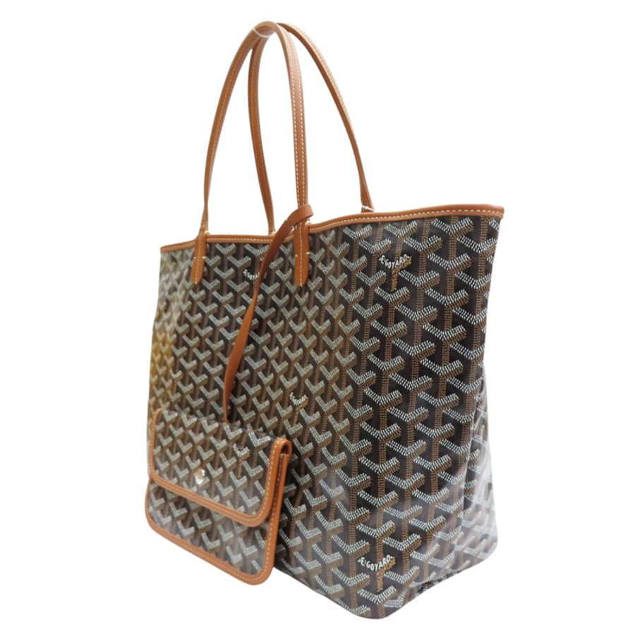 棕色 帆布 Saint Louis PM 托特包 肩背包【GOYARD 高雅德】-2