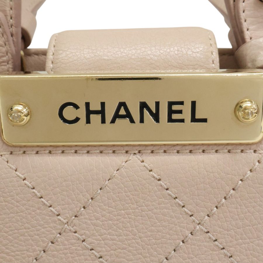 粉色 牛皮 Label Click Mini 兩用包 金釦 (無卡)【CHANEL 香奈兒】 A93731-3