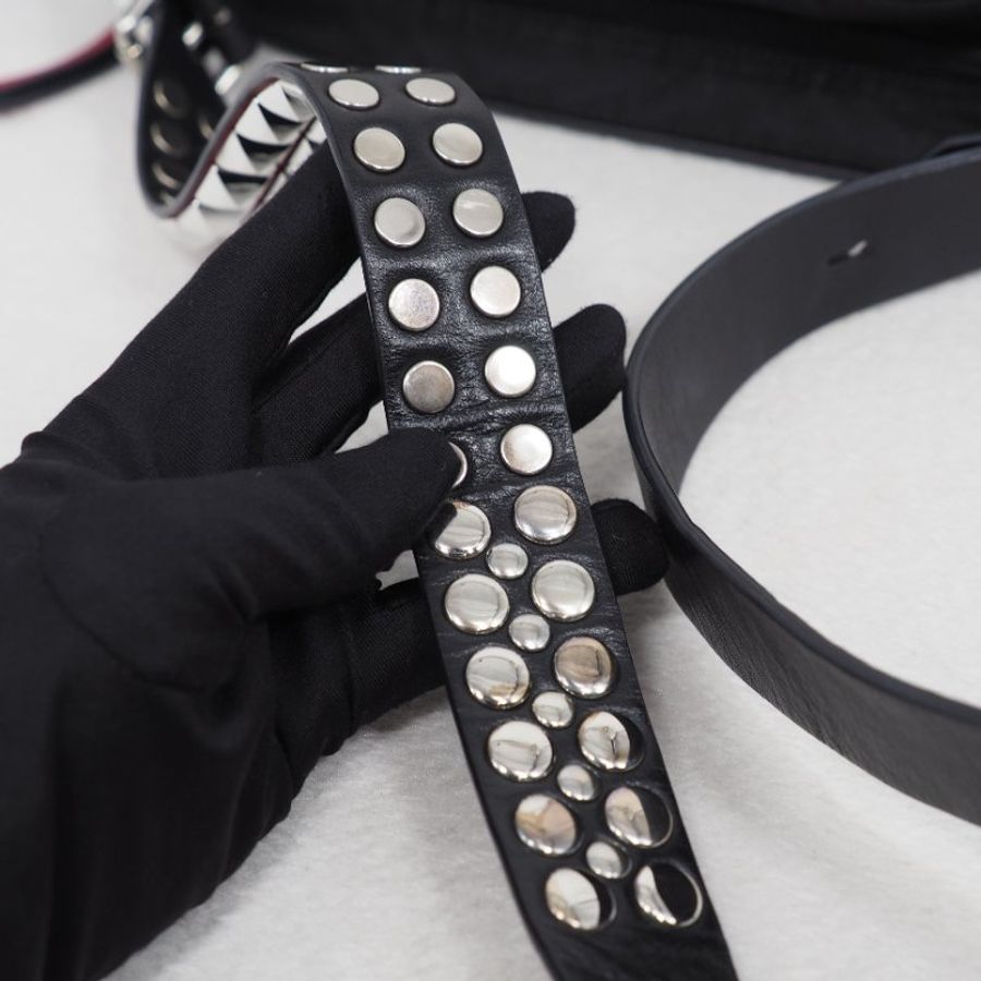 PRADA Tessuto Nylon Studded New Vela 尼龍拼皮革飾釘相機包-18