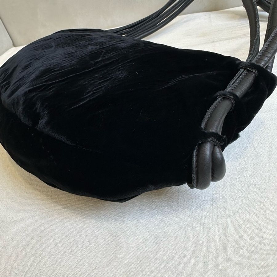 【赫蒂國際精品】Emporio Armani 亞曼尼 毛毛半月包 水餃包 vintage-5