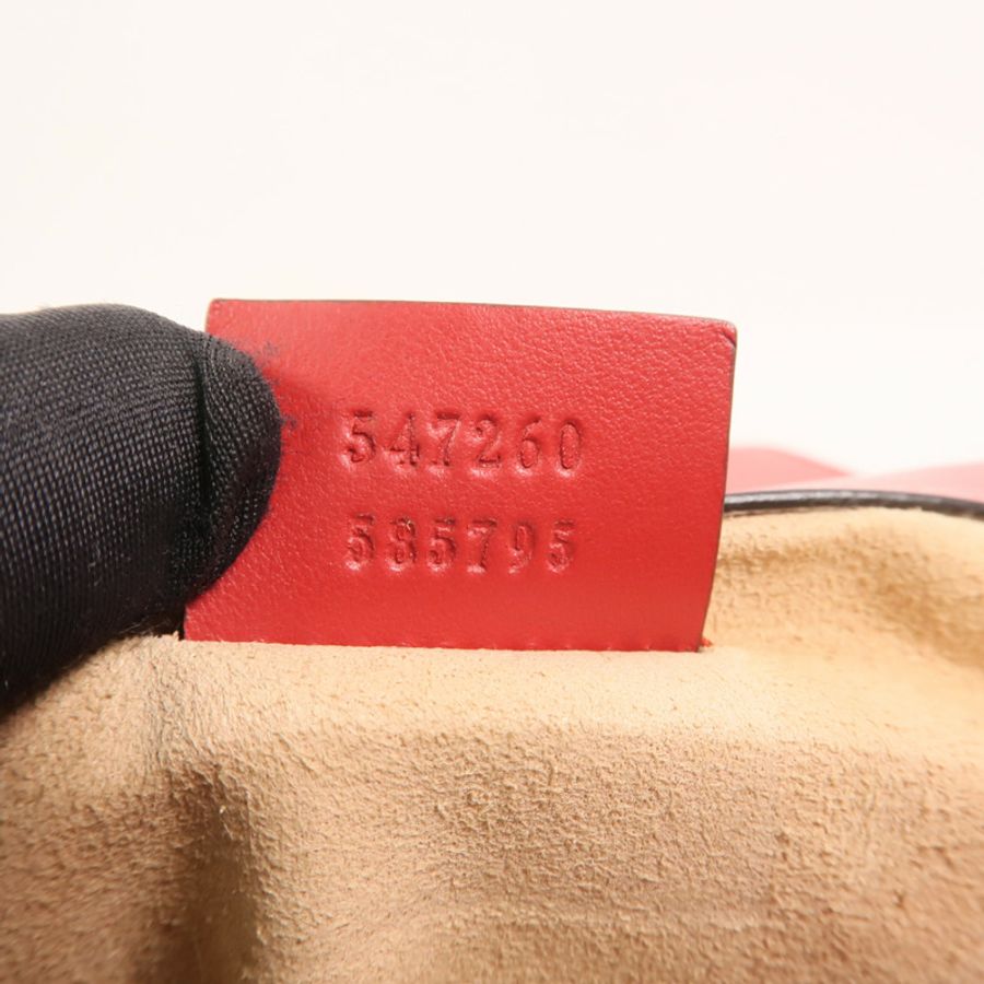 GUCCI 牛皮皮革GG Marmont手挽肩背兩用袋-6