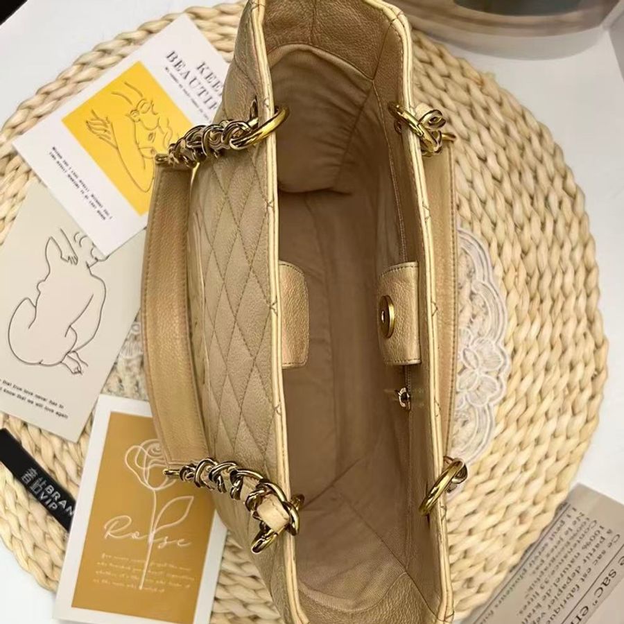 Chanel PST小號托特 - 米色-16