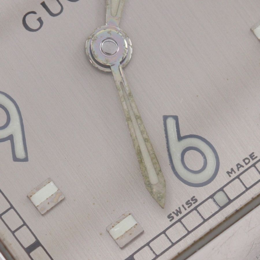Gucci GUCCI 7700L 不鏽鋼石英模擬銀色錶盤女士腕錶-8