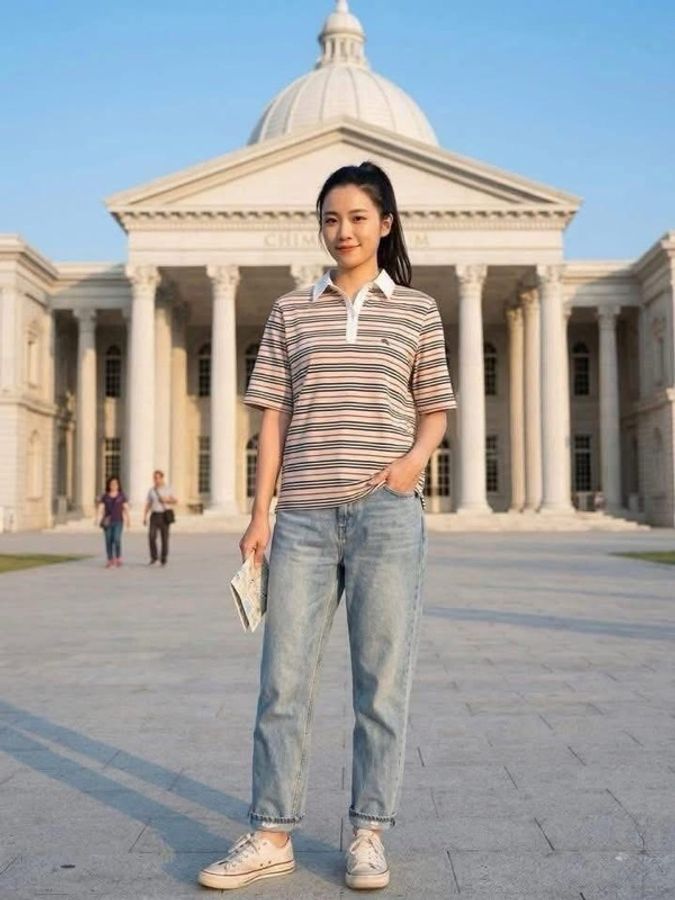 BURBERRY GOLF 經典色橫條戰馬上衣-1