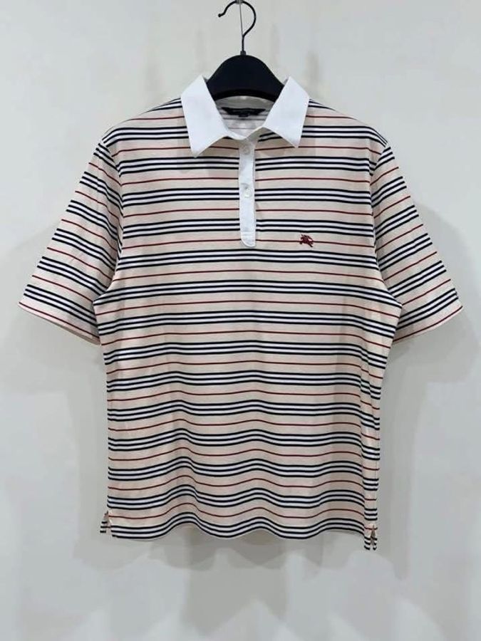 BURBERRY GOLF 經典色橫條戰馬上衣-2