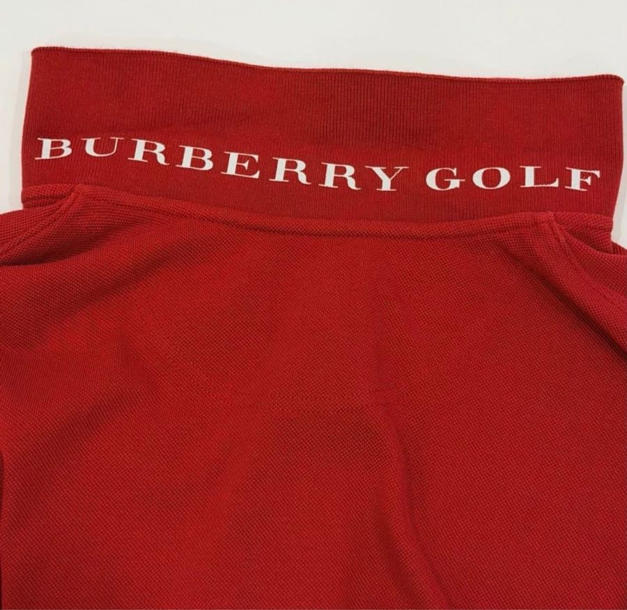 BURBERRY GOLF 紅色POLO戰馬-2