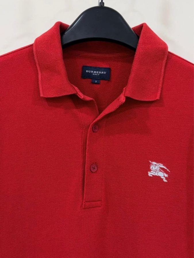 BURBERRY GOLF 紅色POLO戰馬-6