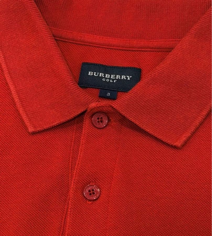 BURBERRY GOLF 紅色POLO戰馬-8