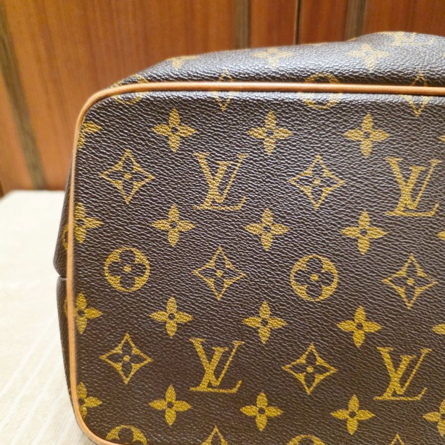 LV Louis Vuitton原花抓皺拉鍊三用元寶包/ M40145手提、肩背，斜跨-29