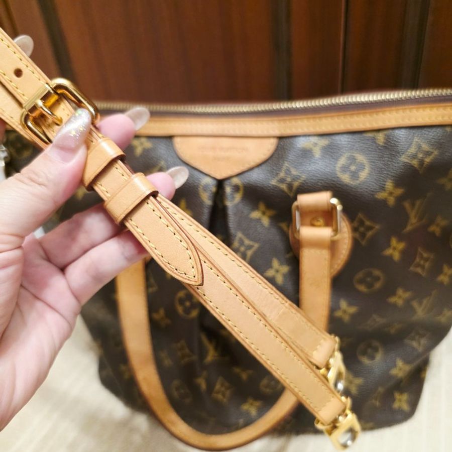 LV Louis Vuitton原花抓皺拉鍊三用元寶包/ M40145手提、肩背，斜跨-48