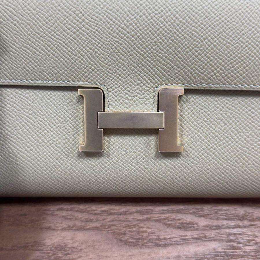 🌈Hermes🧡Constance Wallet長銀包🧡S2風衣灰玫瑰金扣🧡99新🌈Epsom皮🌟constancewallet🌟constance🌟愛馬仕🌟-1