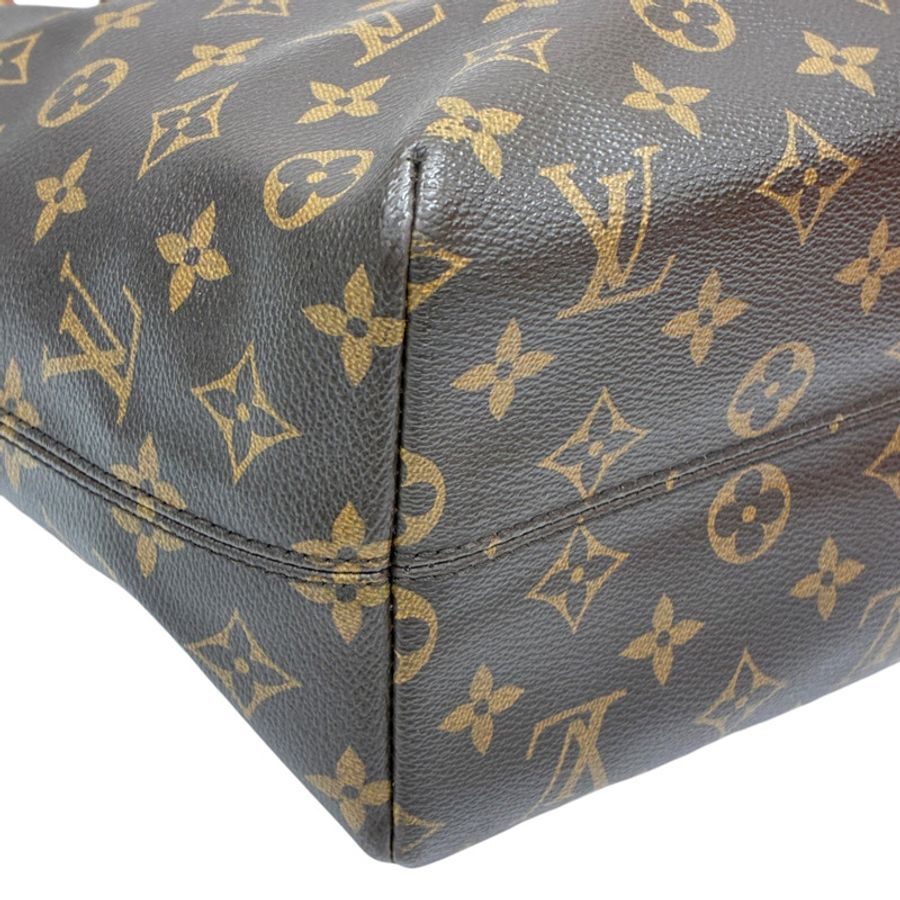 棕色 原花帆布 Raspail PM 肩背包【LOUIS VUITTON LV 路易威登】 M40608-6