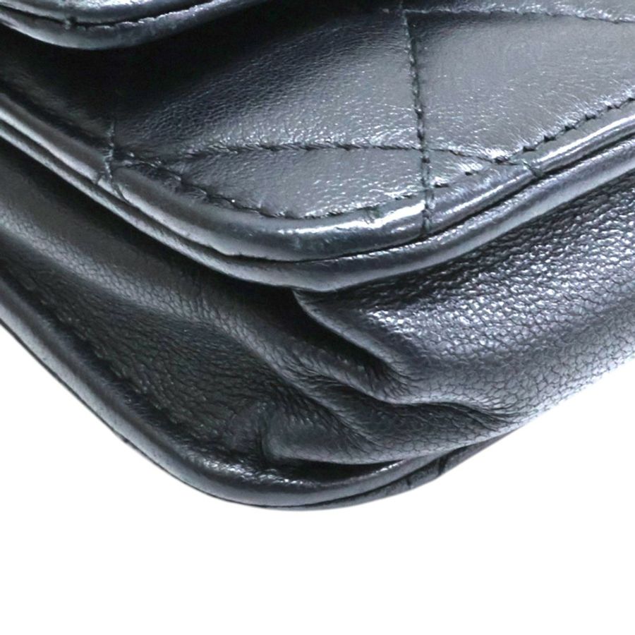 黑色羊皮 WOC 鍊帶 肩背包 A33814【CHANEL 香奈兒】 A33814-15