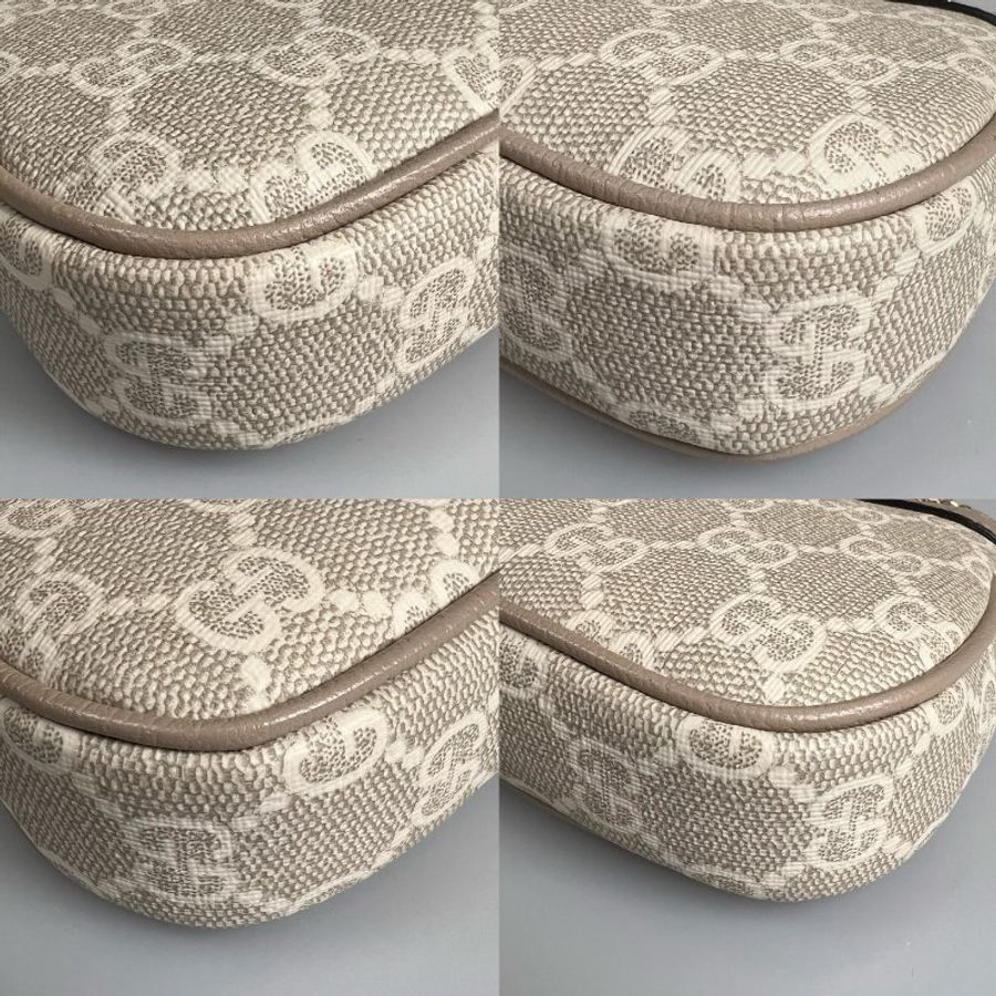 GUCCI  燕麥奶老花麻將包-11