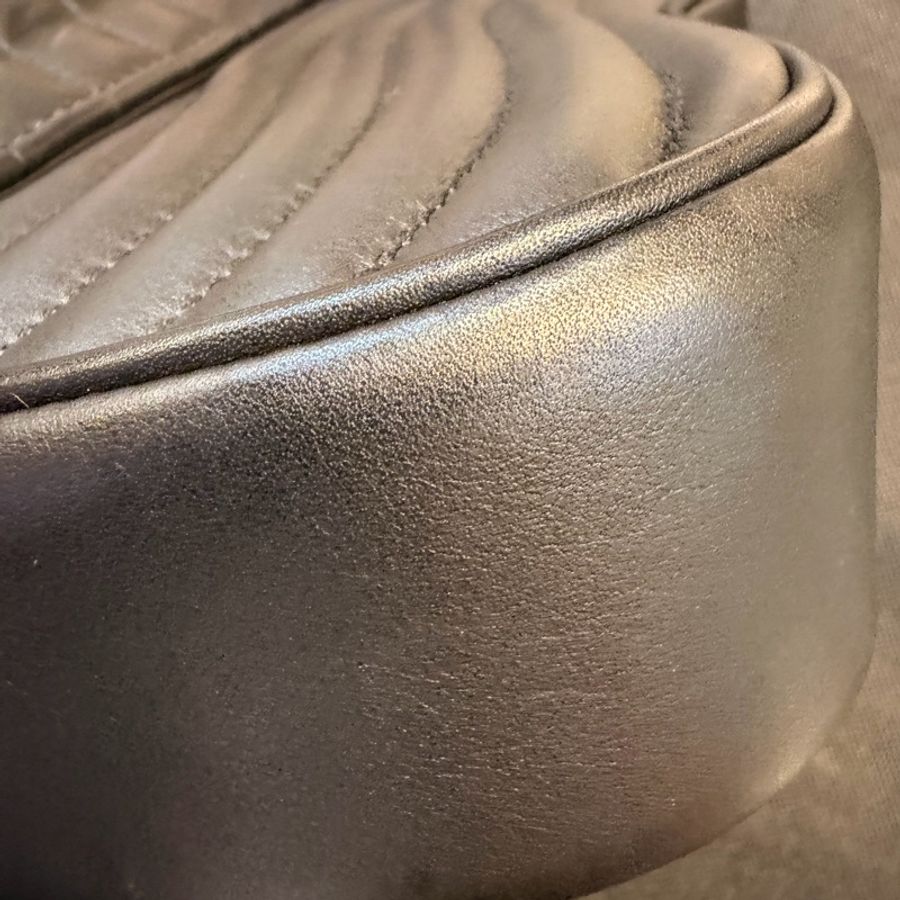 LV New Wave Chain Bag黑牛皮彩色把手斜背包-15