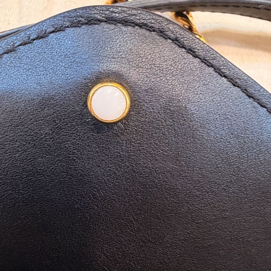 LV New Wave Chain Bag黑牛皮彩色把手斜背包-38