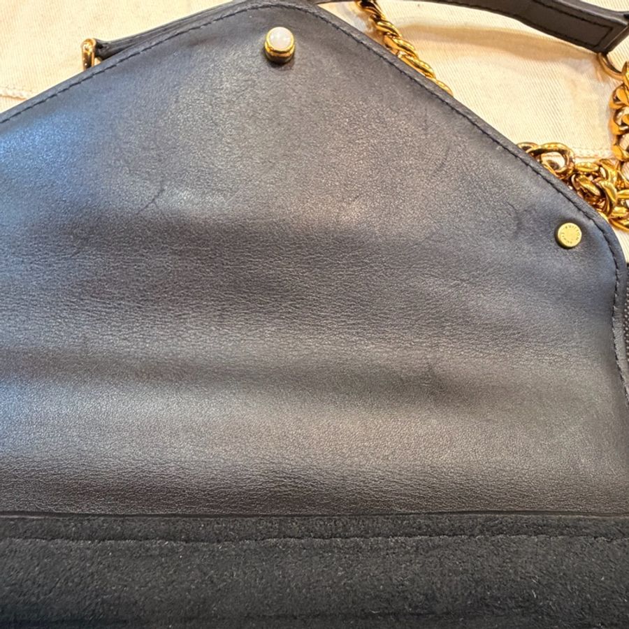 LV New Wave Chain Bag黑牛皮彩色把手斜背包-55