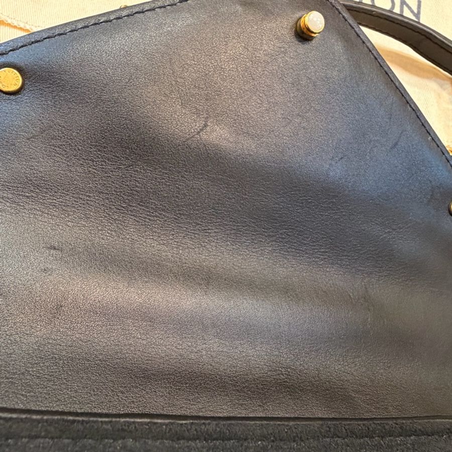 LV New Wave Chain Bag黑牛皮彩色把手斜背包-56