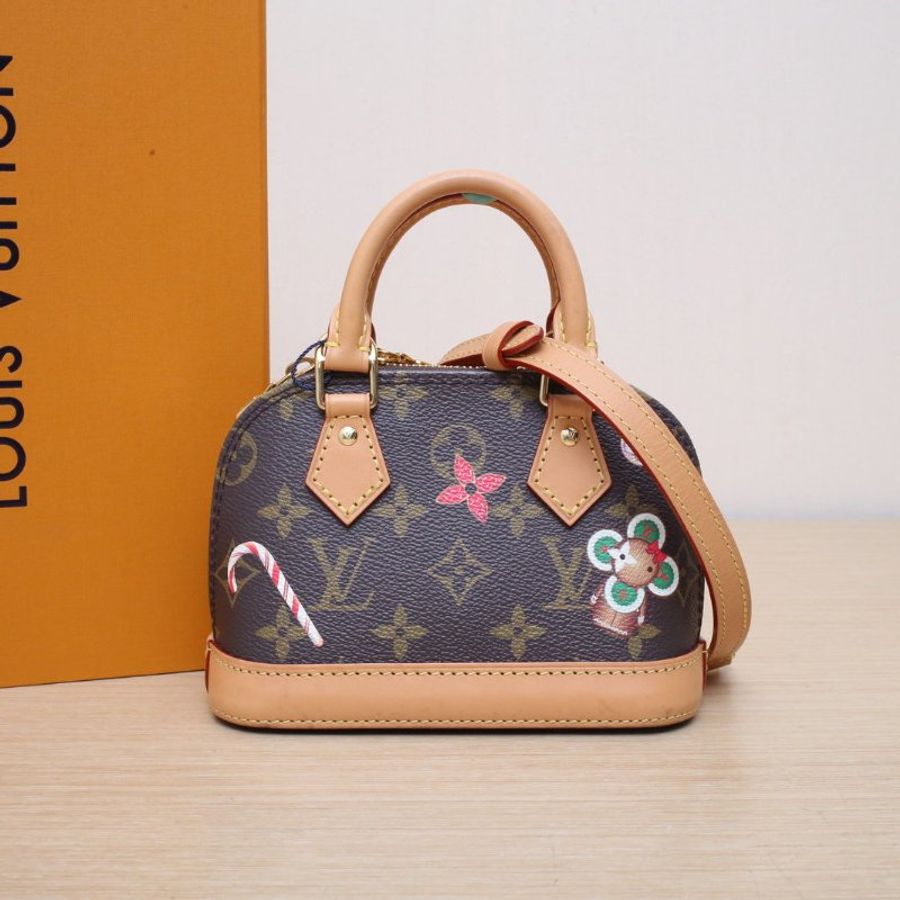LOUIS VUITTON 老花PVC晶片Almanano聖誕限定款Vivenne肩背包-0