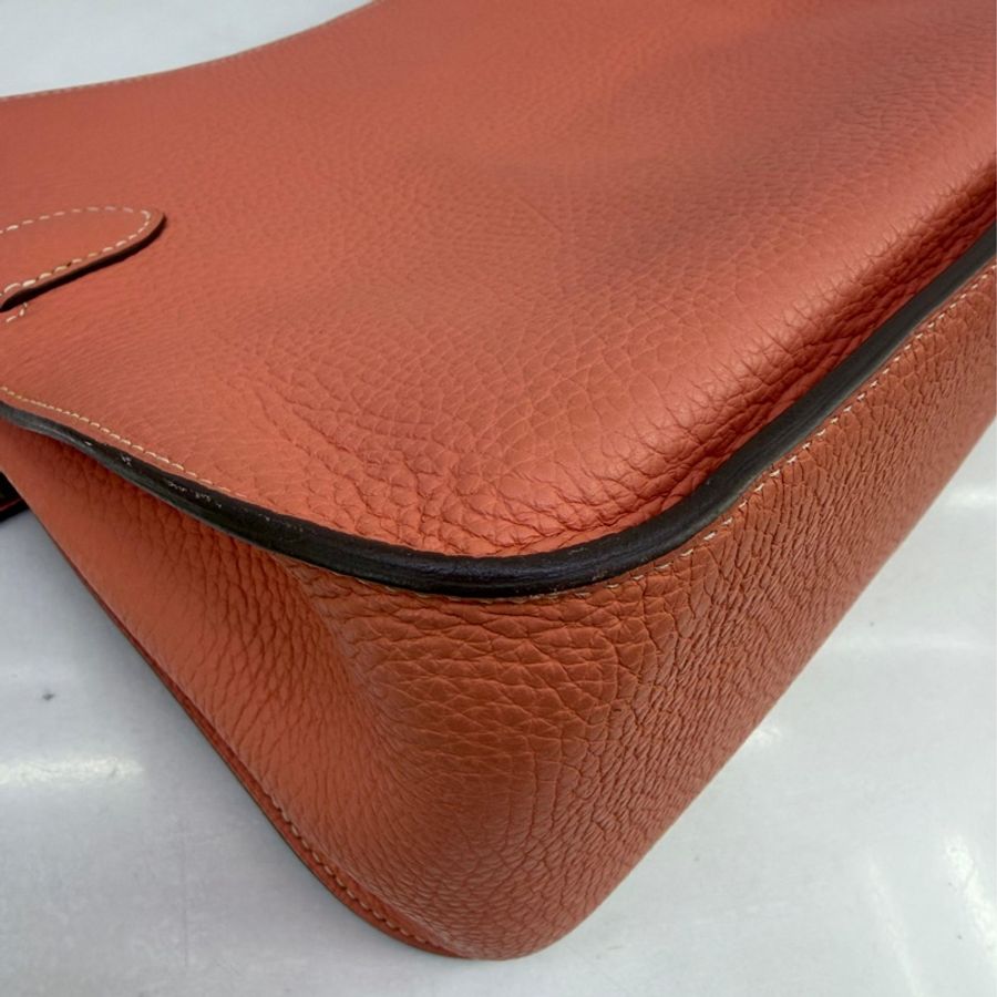 HERMES 愛馬仕 手袋 JYPSIERE 31L5 斜挎包 吉普賽包 蝦肉粉-6