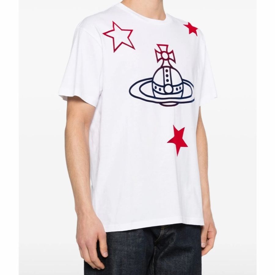 Vivienne Westwood 男士 球體與星星 T 恤XS S M L XL碼-2